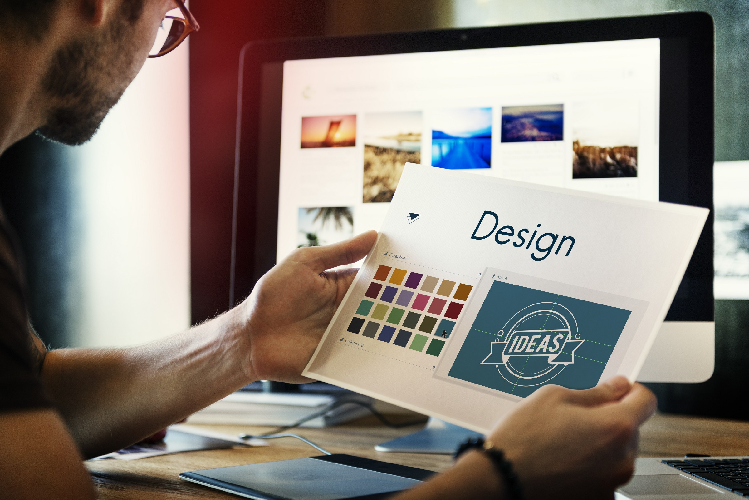 Design Be Creative Inspiration Logo Concept